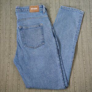 WEEKDAY Way High Waist Skinny Jeans in Blue / W29 L30